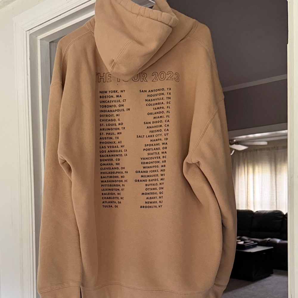 Jonas Brothers Tan Graphic Hoodie - Picture 2 of 2